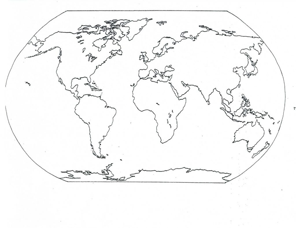 Free Printable World Map Coloring Pages For Kids Best