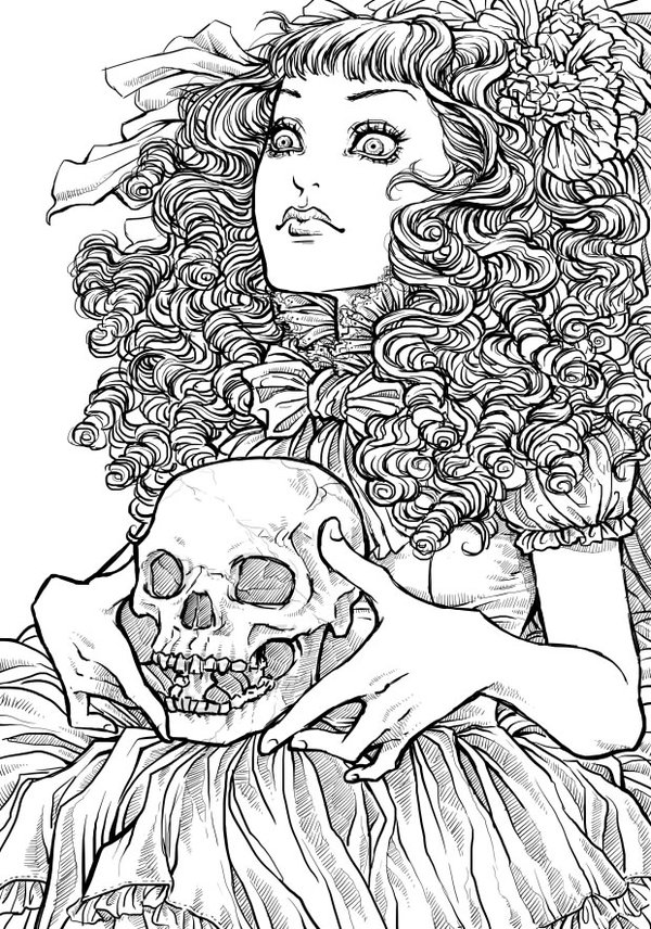 Free Printable Halloween Coloring Pages For Adults Best Coloring 