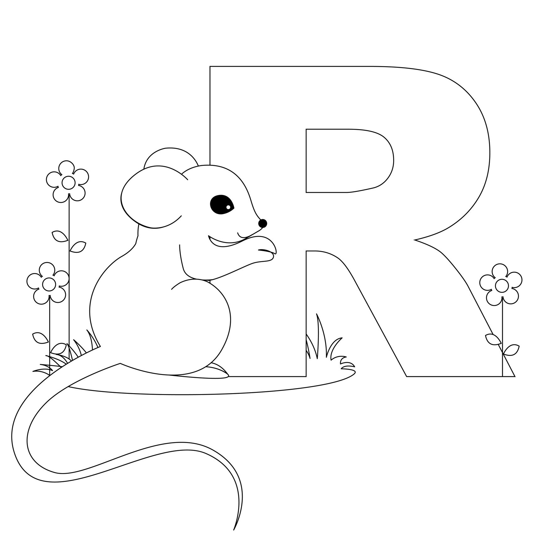 Free Printable Letter R Coloring Pages