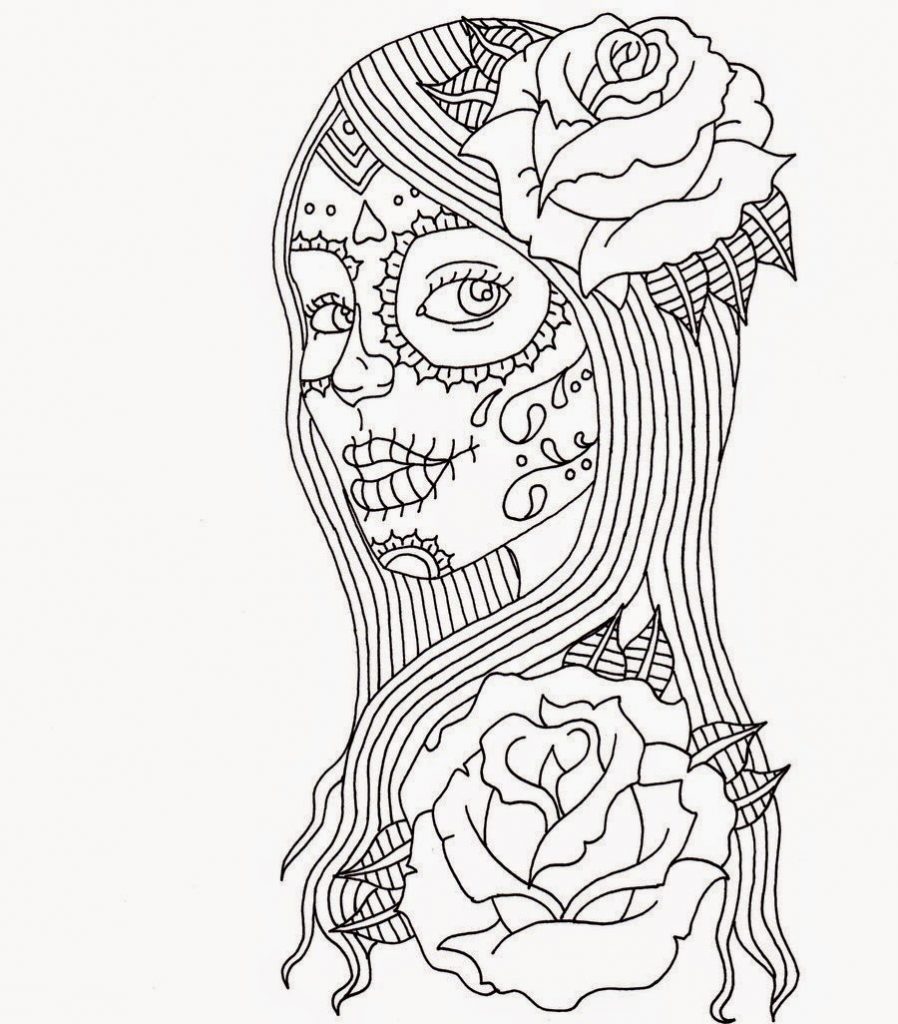 Free Printable Day Of The Dead Coloring Pages Best Coloring Pages For 