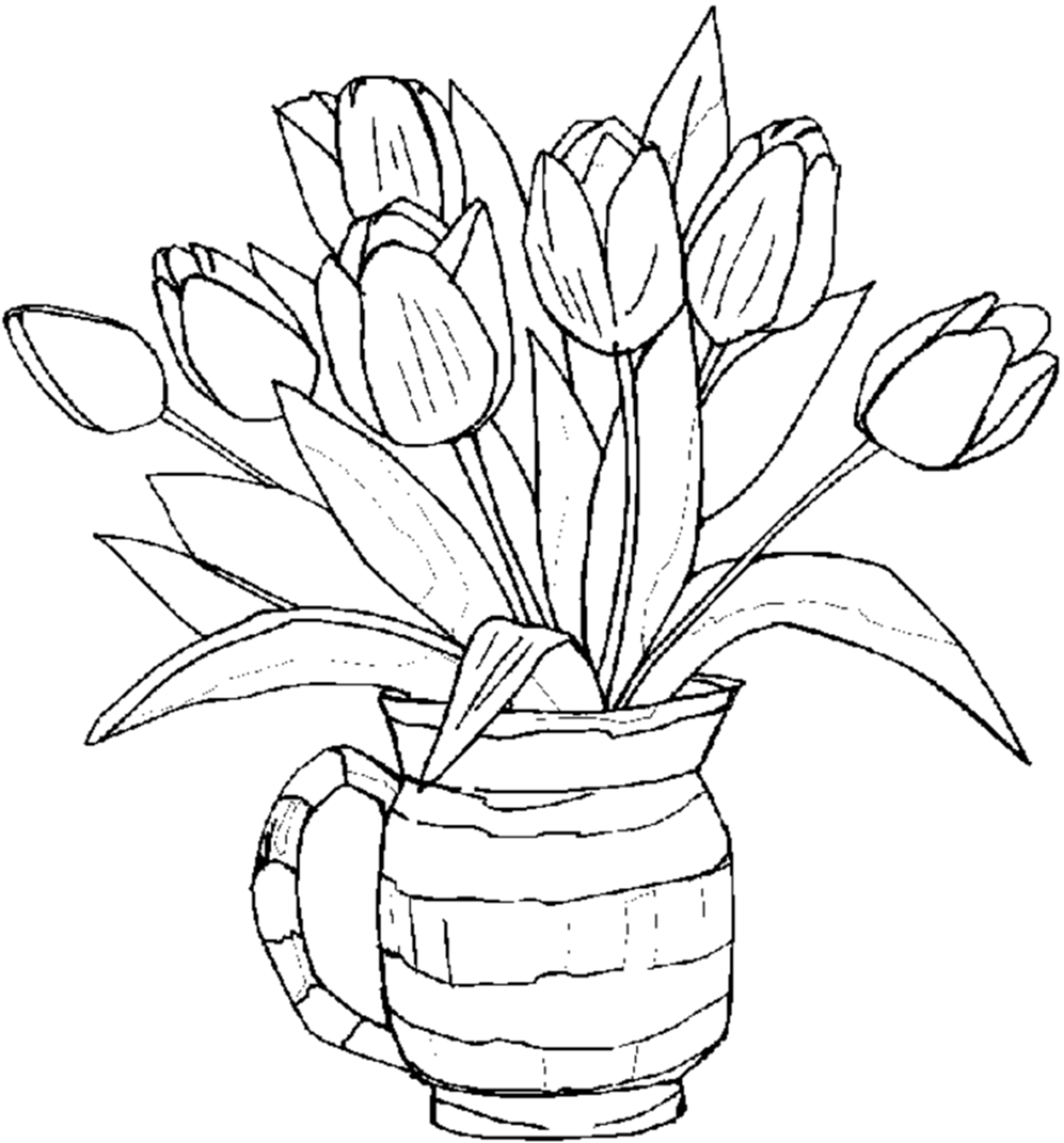 Free Printable Flower Pictures To Color