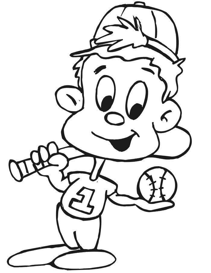 Baseball Coloring Pages Kidsuki