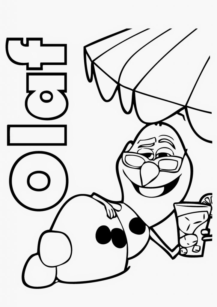olaf printable coloring pages for kids - photo #4