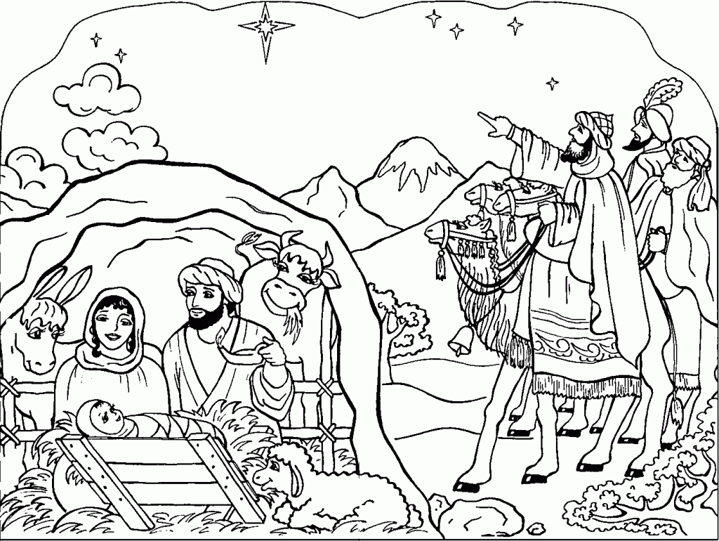 Free Printable Nativity Coloring Pages for Kids - Best ...