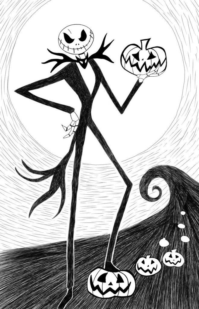 Free Printable Nightmare Before Christmas Coloring Pages Best 