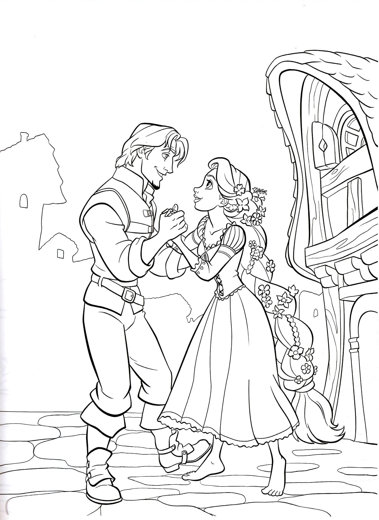 869 Simple Disney Tangled Coloring Pages 