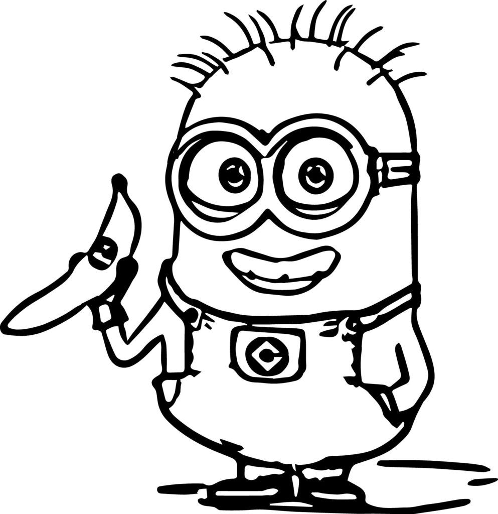 baby minion coloring pages