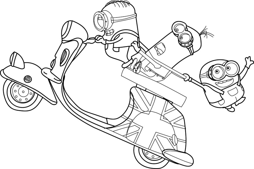 welcome home minion coloring pages