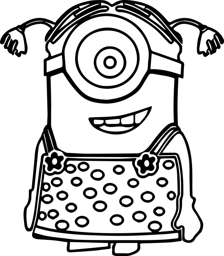 Minion Coloring Pages Kids Page Printable Clipart