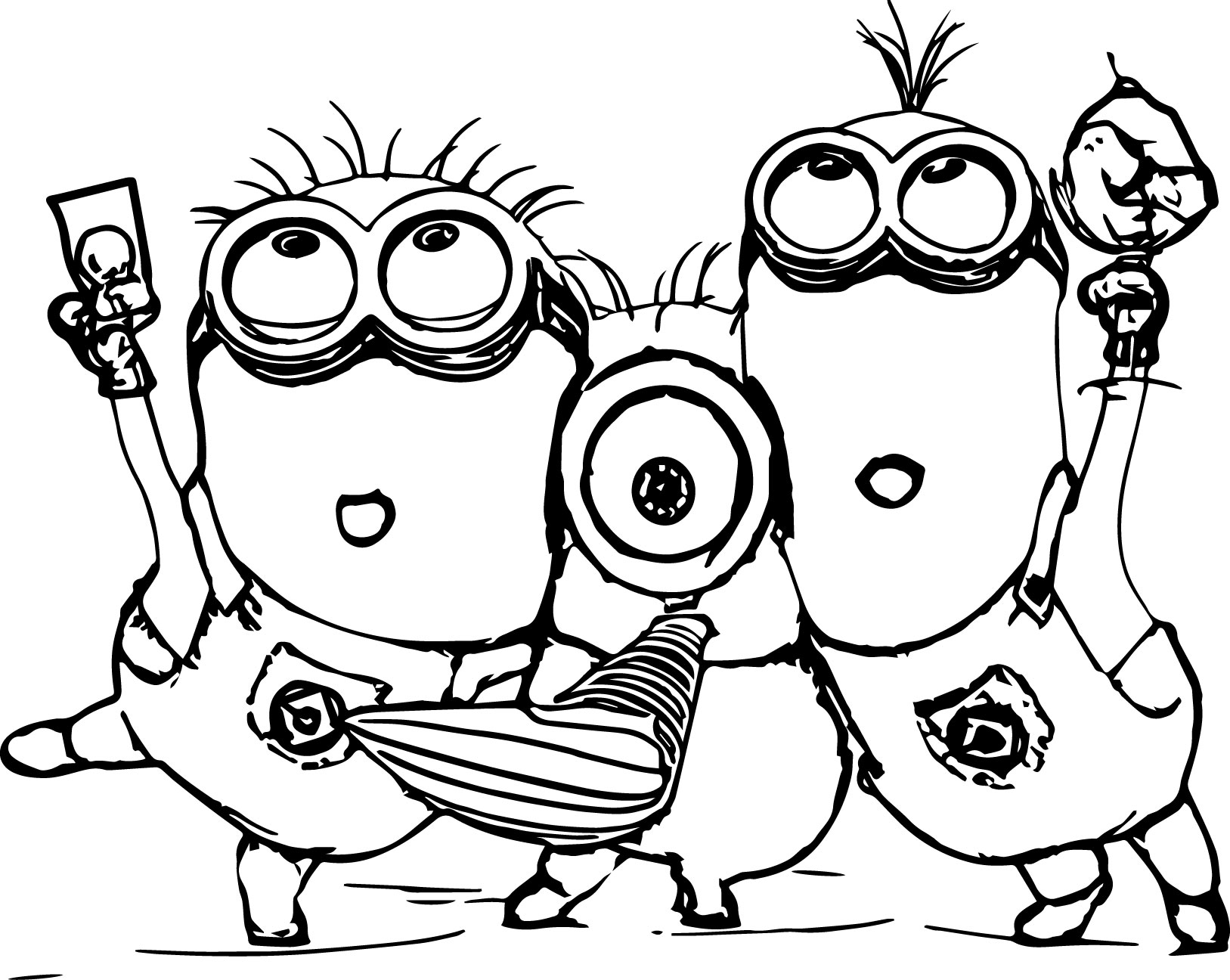 567 Unicorn The Minions Coloring Pages 