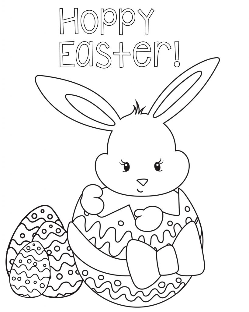 Happy Easter Coloring Pages Pdf
