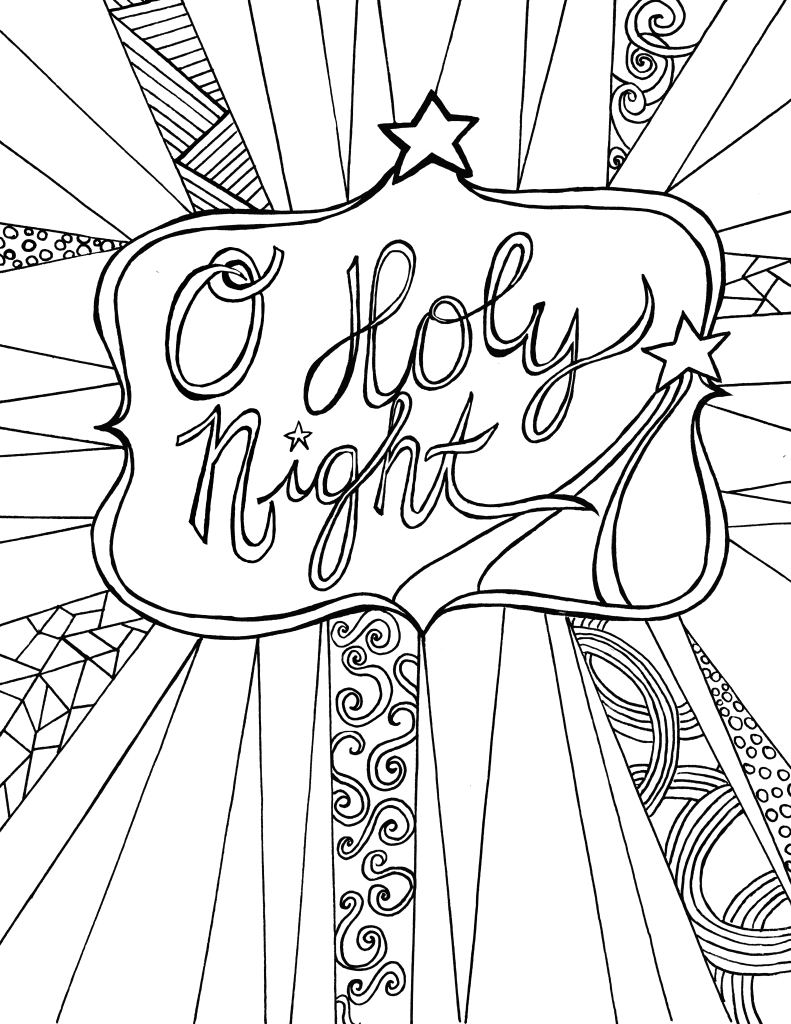 Free Printable Christmas Coloring Sheets For Adults