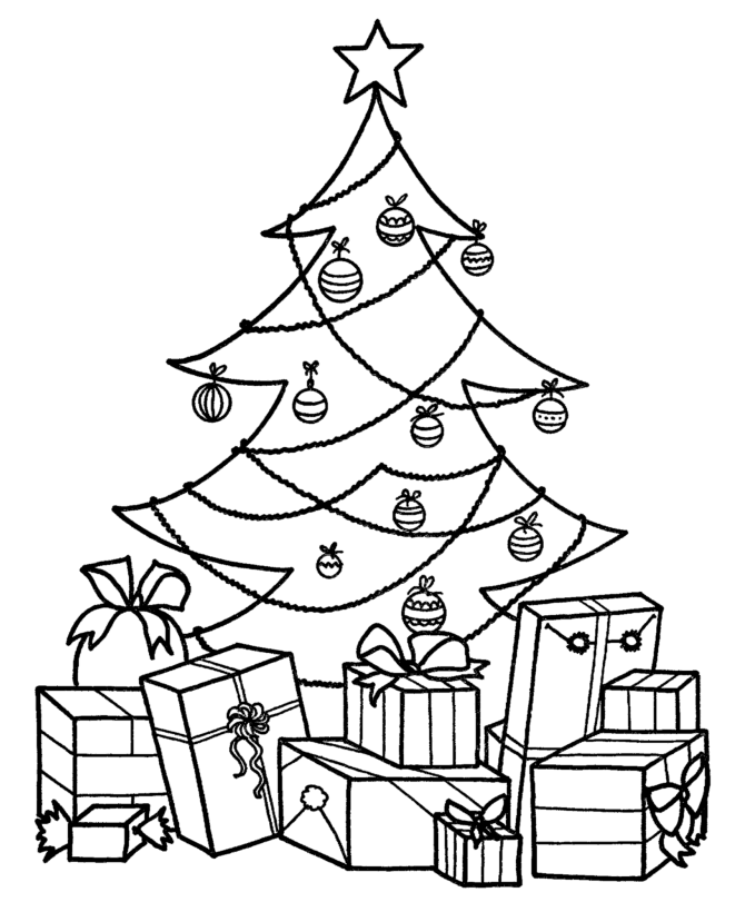 101 Cute Present Coloring Page 