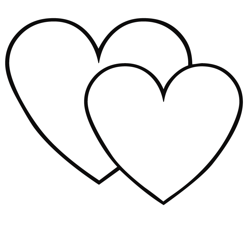free printable valentine hearts to color