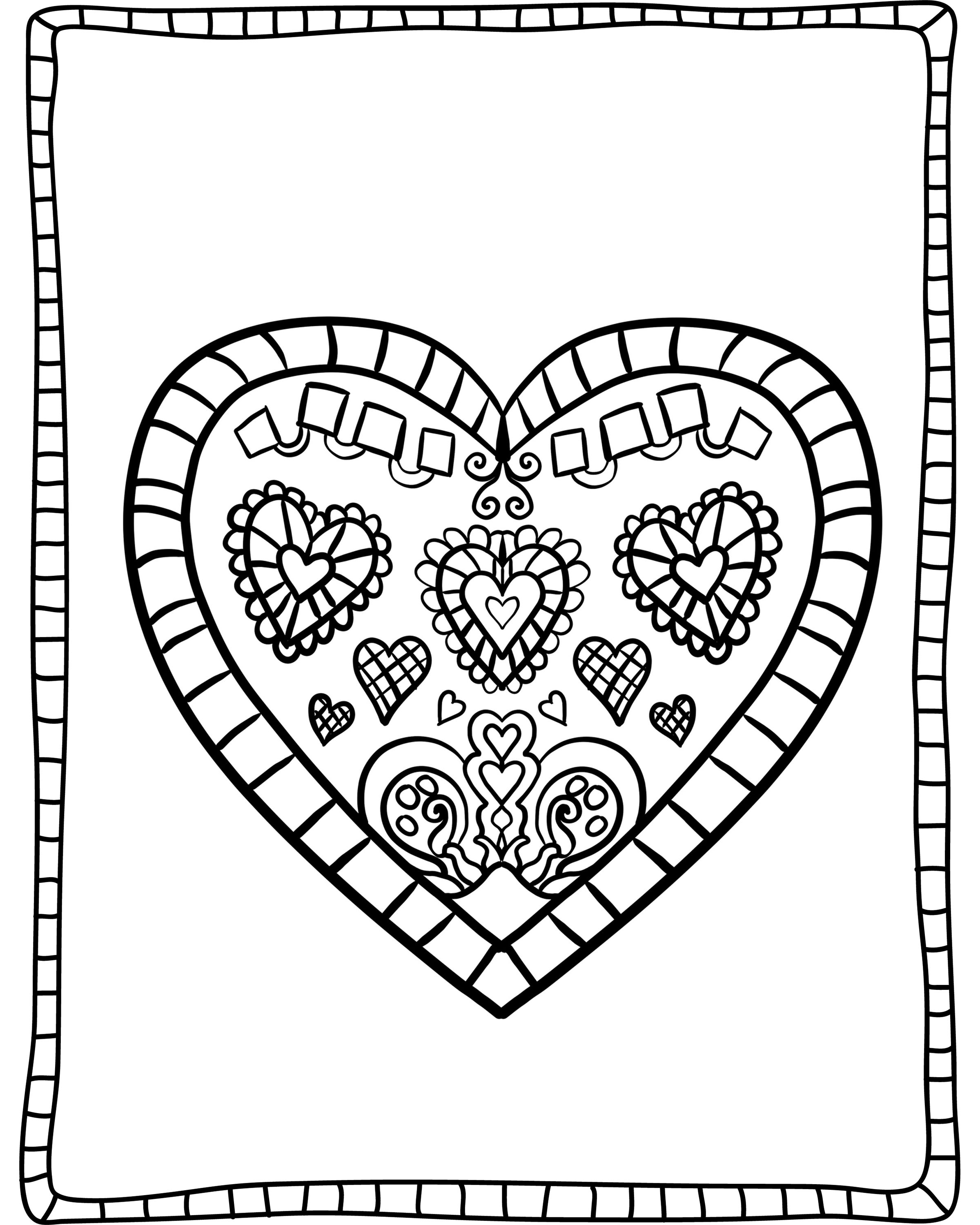 Valentines Day Coloring Pages For Adults Best Coloring Pages For Kids