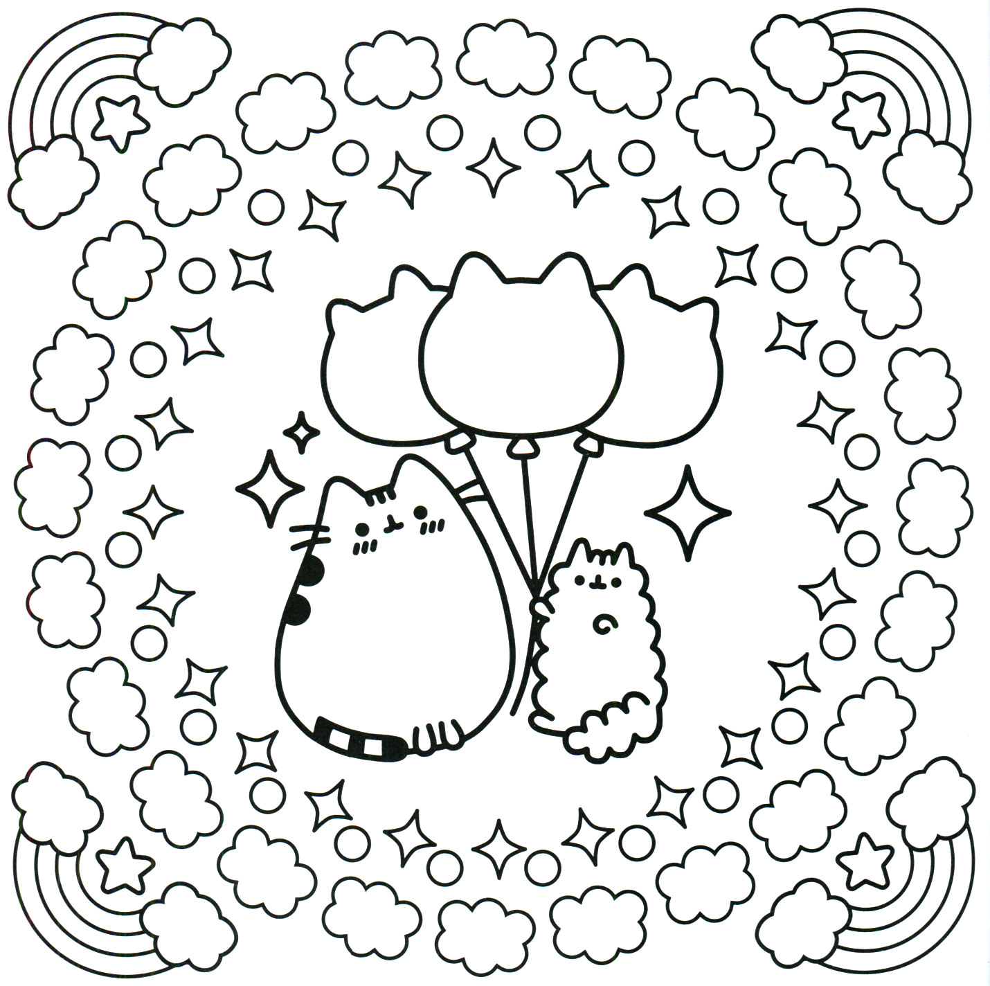 Pusheen Coloring Pages Best Coloring Pages For Kids