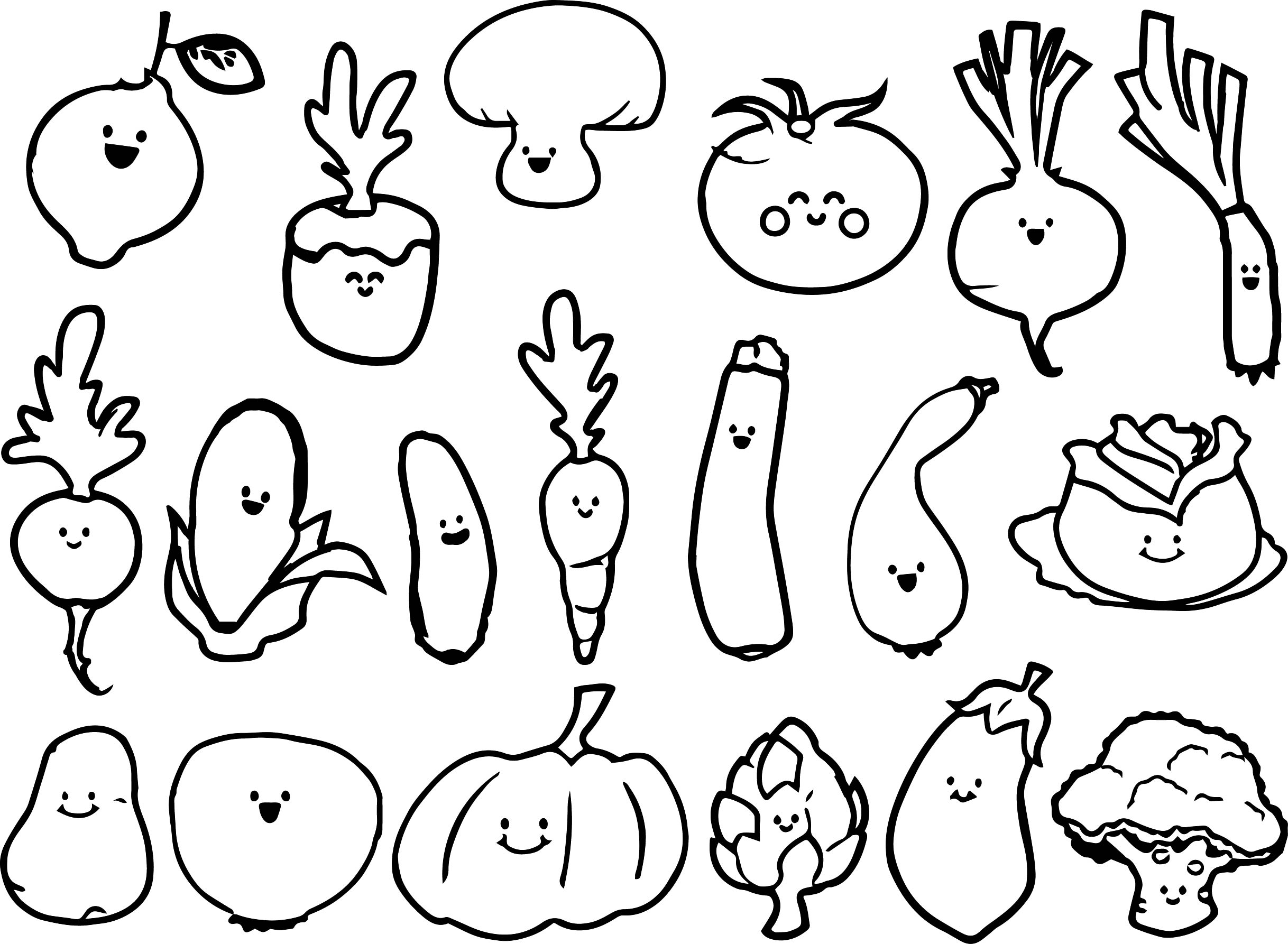 Vegetable Coloring Pages - Best Coloring Pages For Kids
