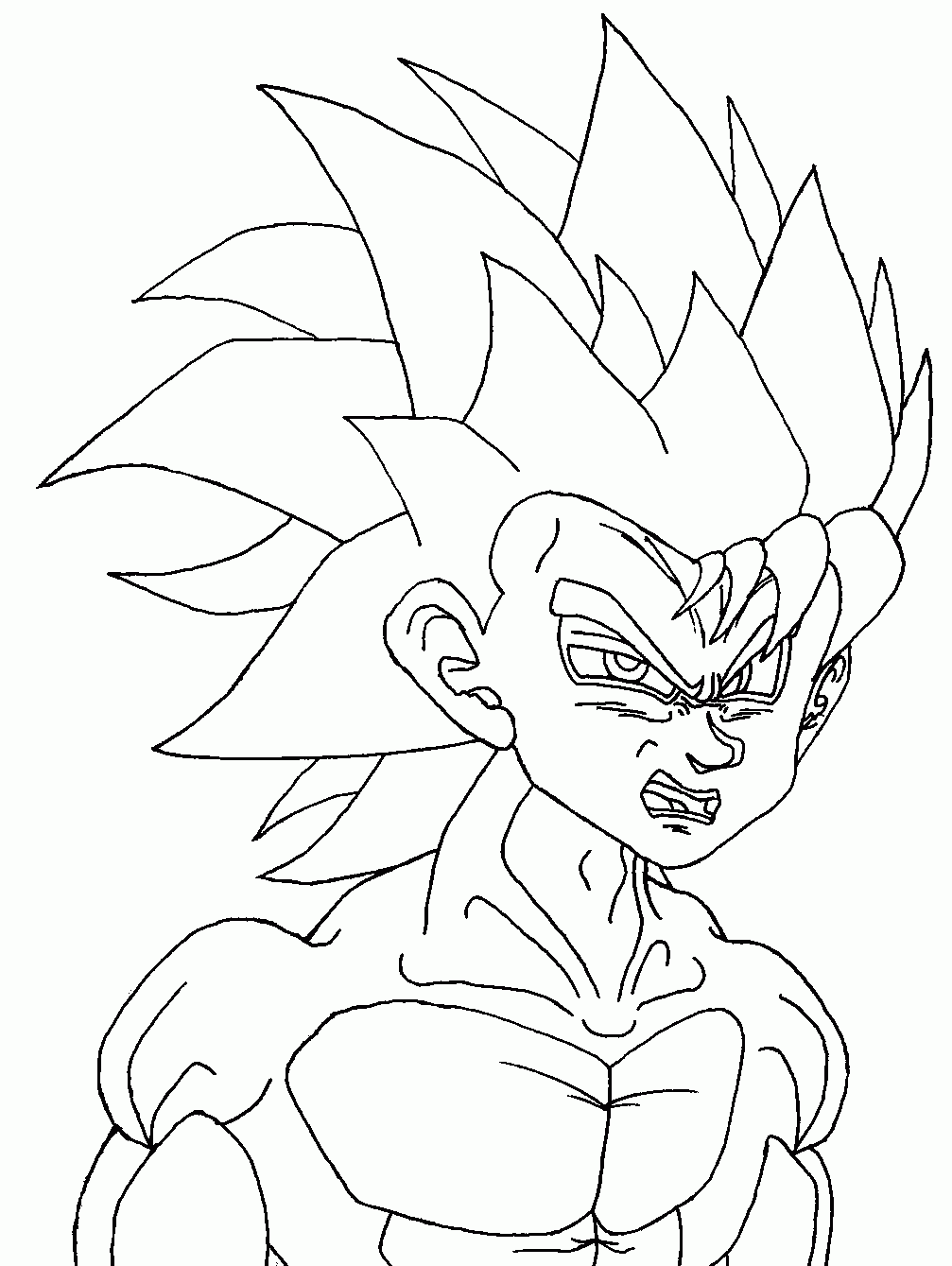 Free Printable Dragon Ball Z Coloring Pages For Kids