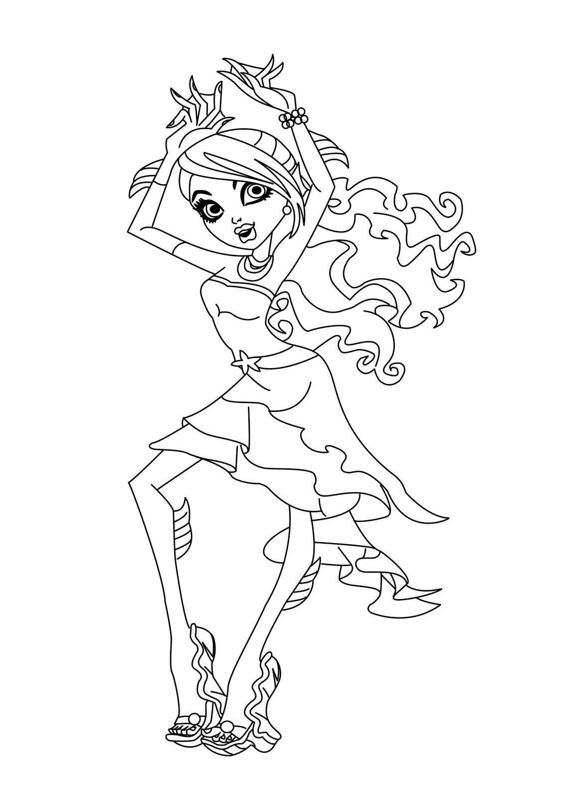 monster high coloring spectra