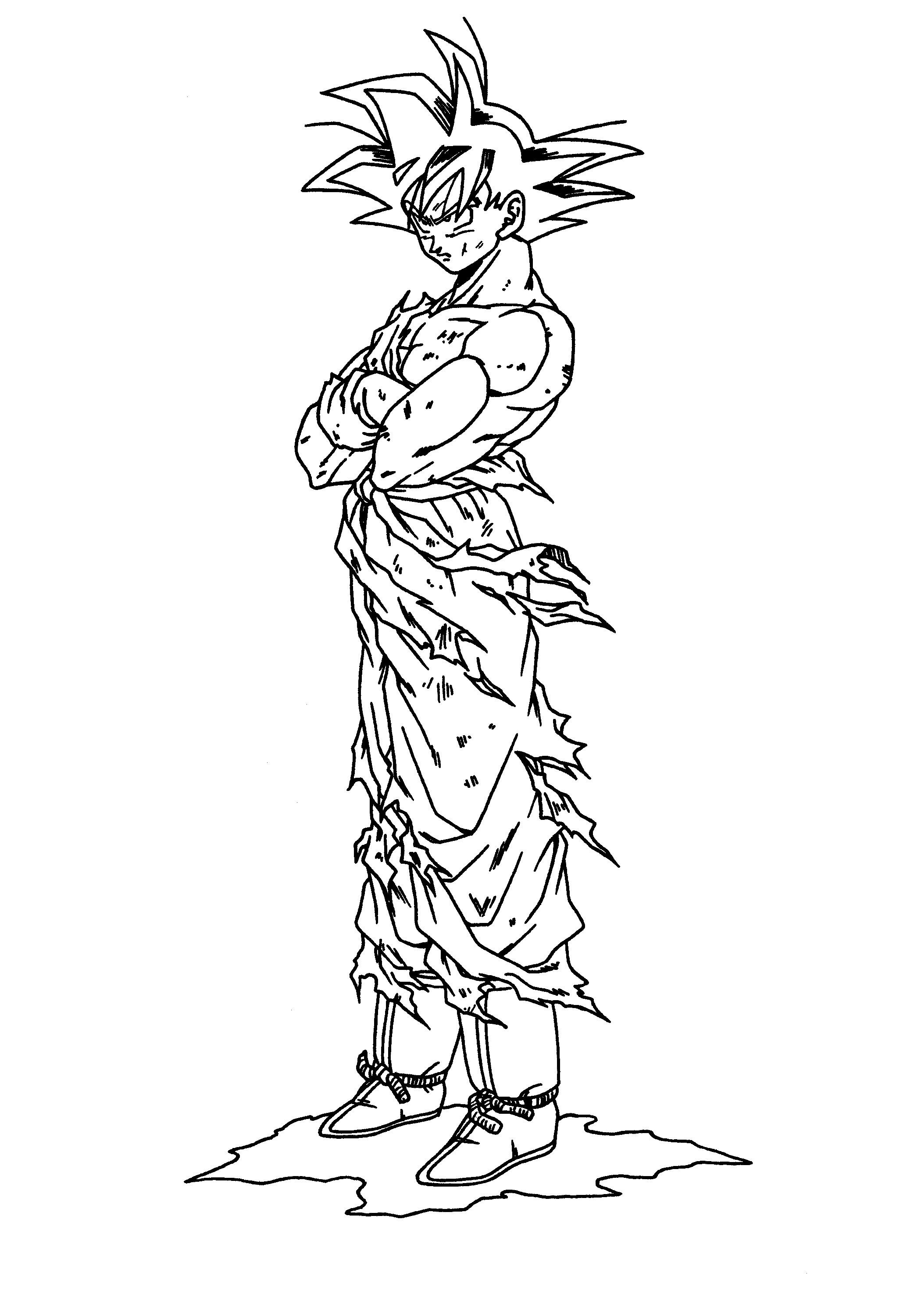 dragon ball z coloring pages goku