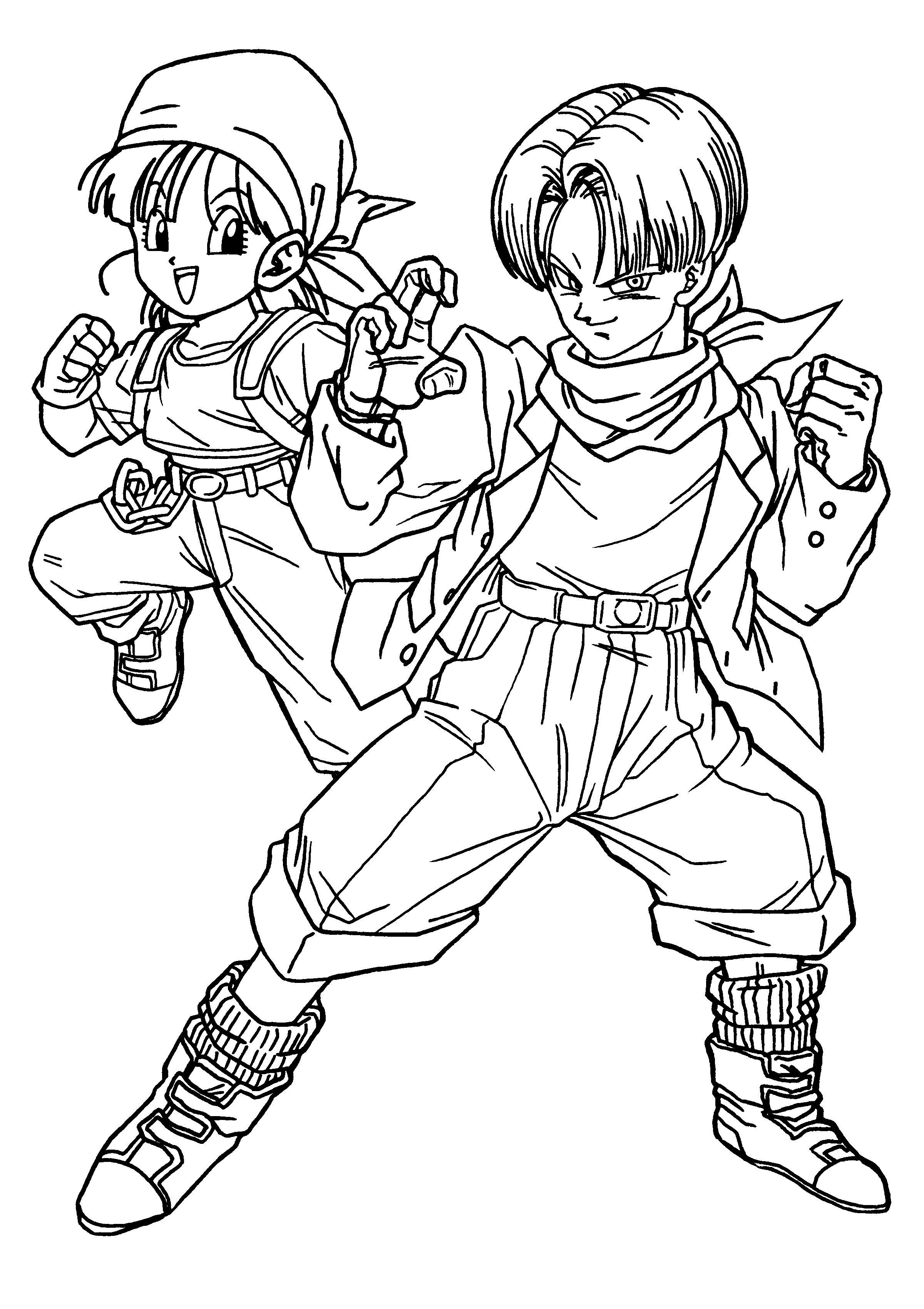 goten coloring pages