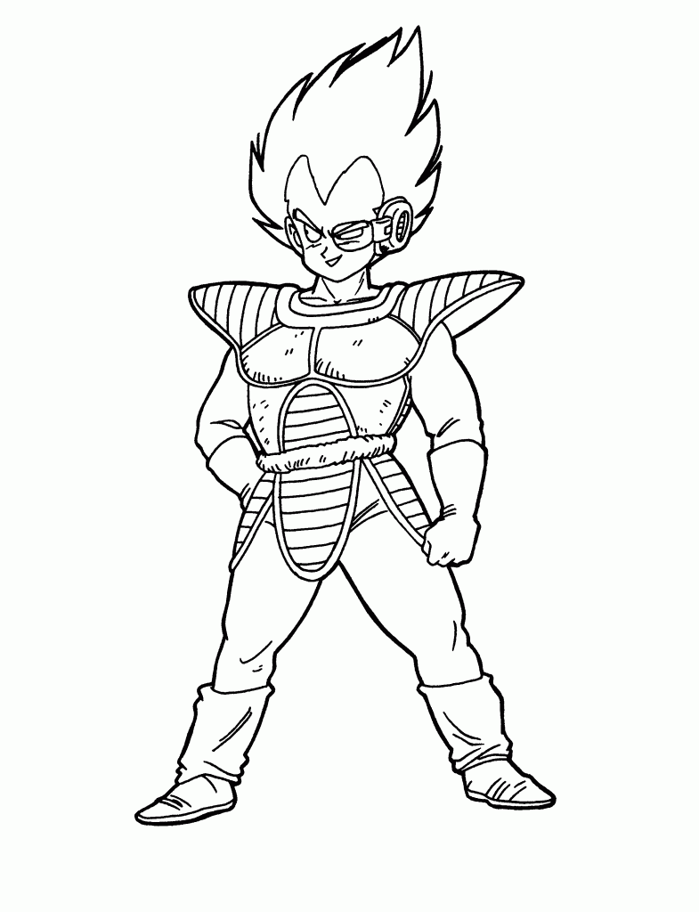  Dragon Ball Z Coloring Pages 5