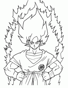 Free Printable Dragon Ball Z Coloring Pages For Kids