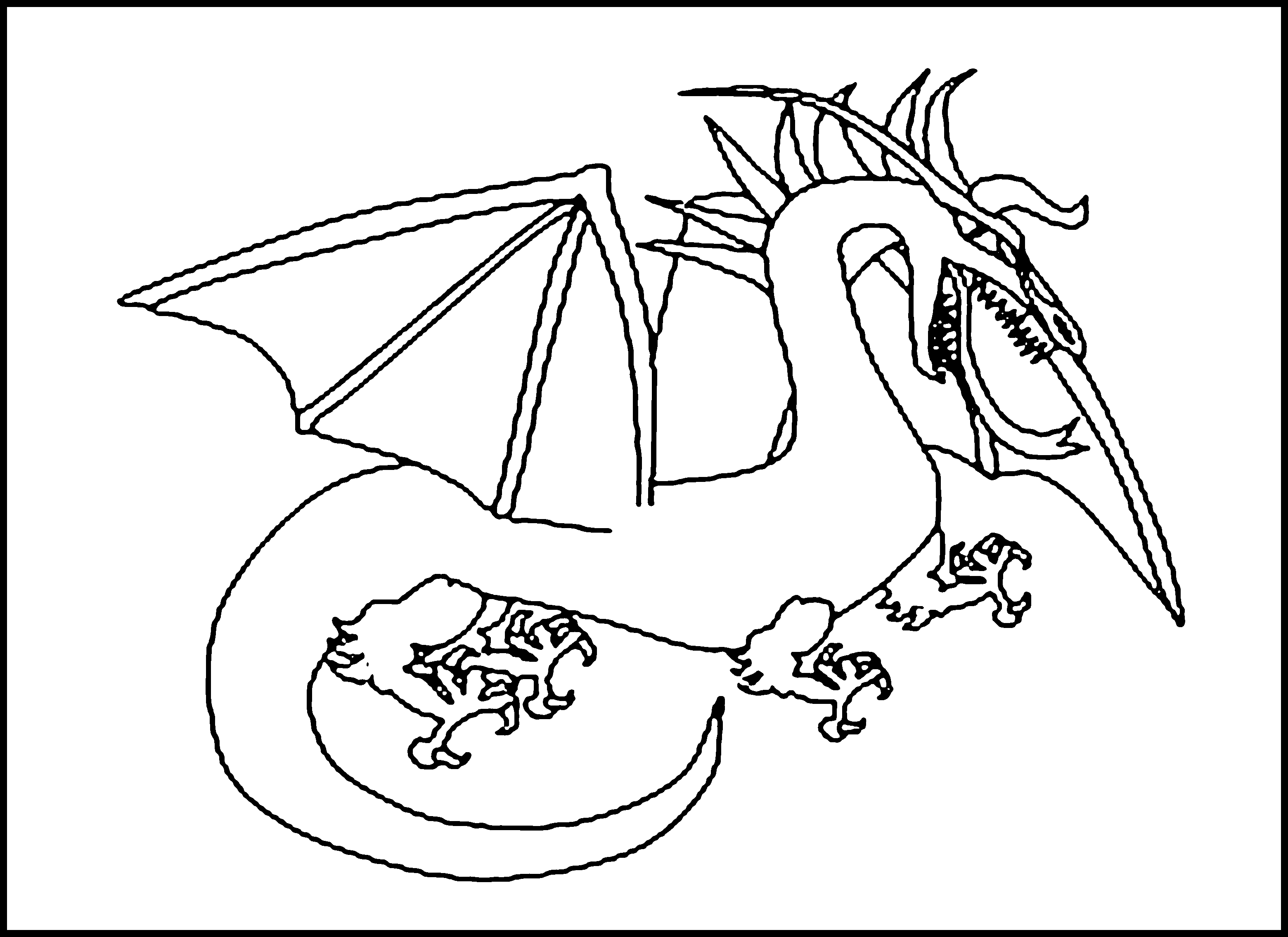 wish dragon coloring pages