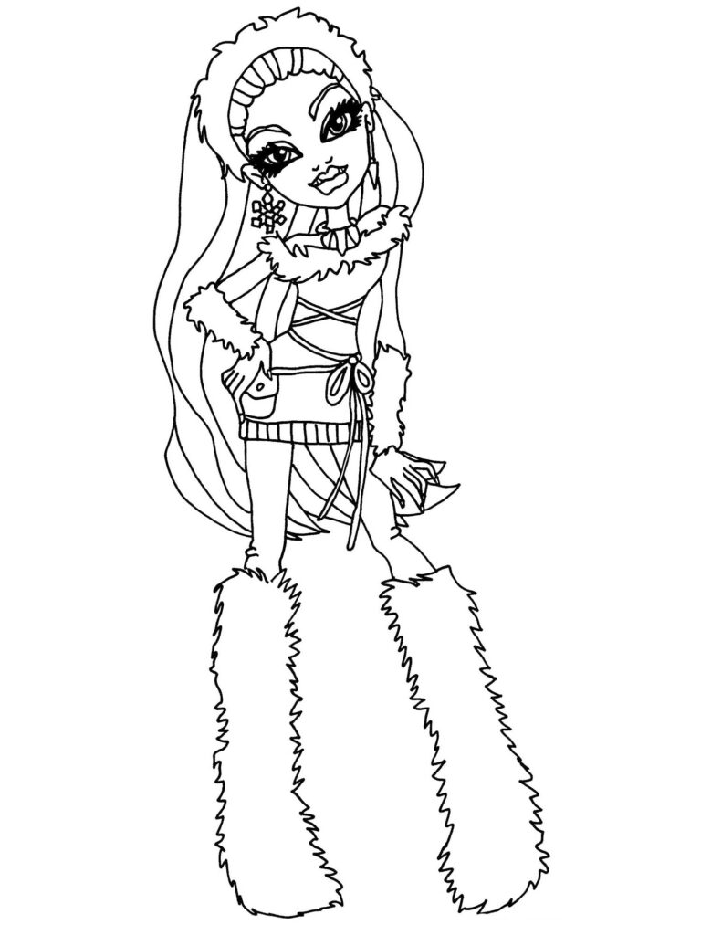 Monster High Boots Coloring Page