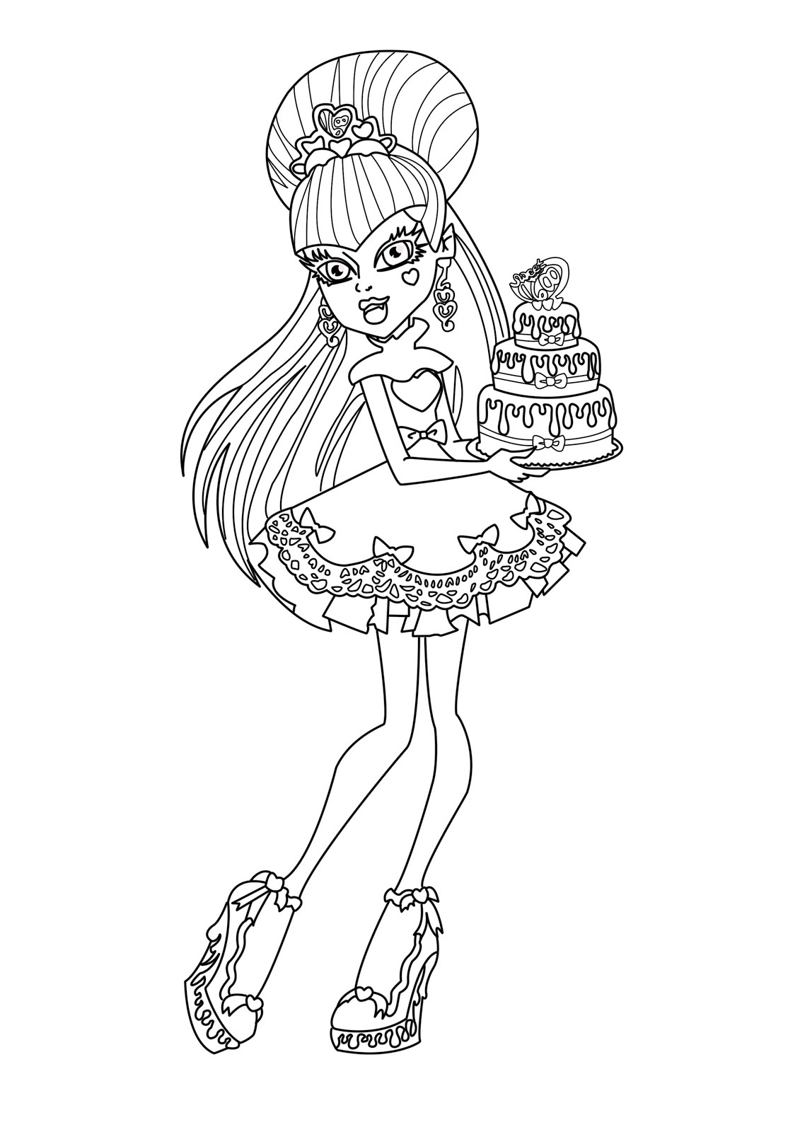 monster high coloring pages scaris