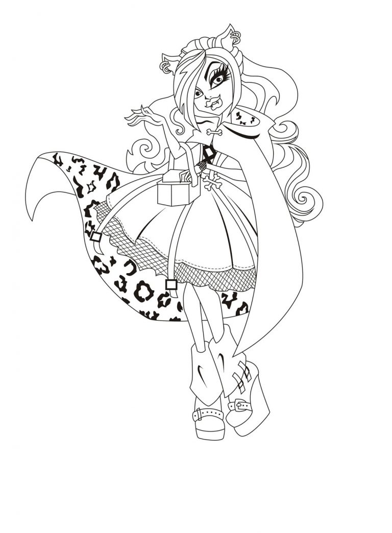 Free Printable Monster High Coloring Pages for Kids