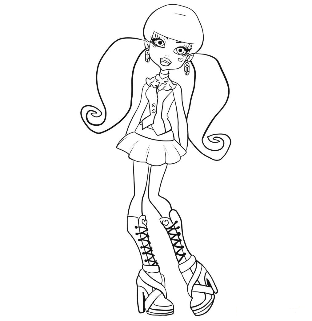 monster high coloring pages scaris cleo