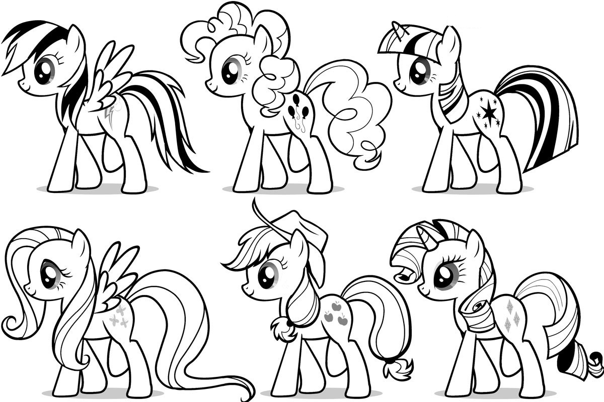 my little pony free coloring pages