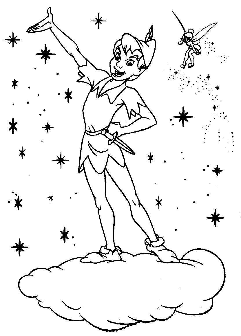 cute tinkerbell coloring pages
