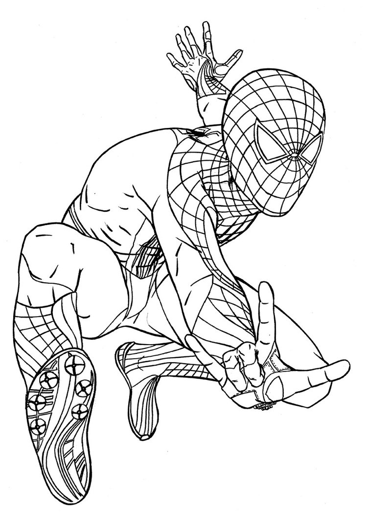 48 Top Black Spiderman Coloring Pages Download Free Images