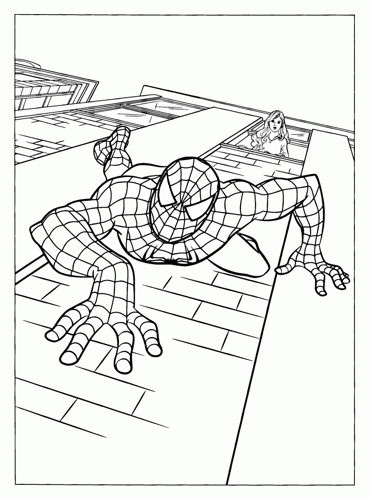 Spiderman Coloring Pages Print 4