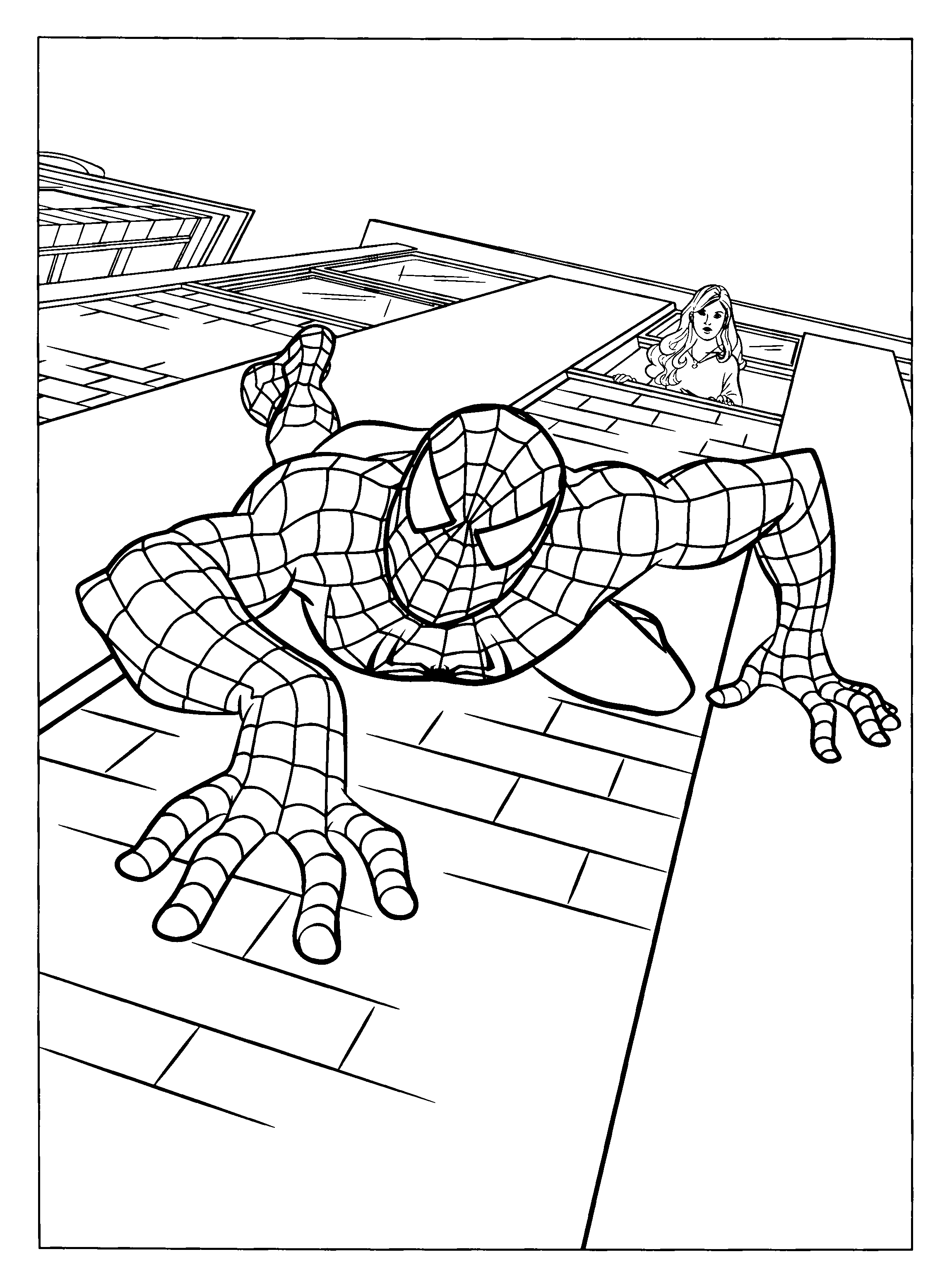 Free Printable Spiderman Coloring Pages