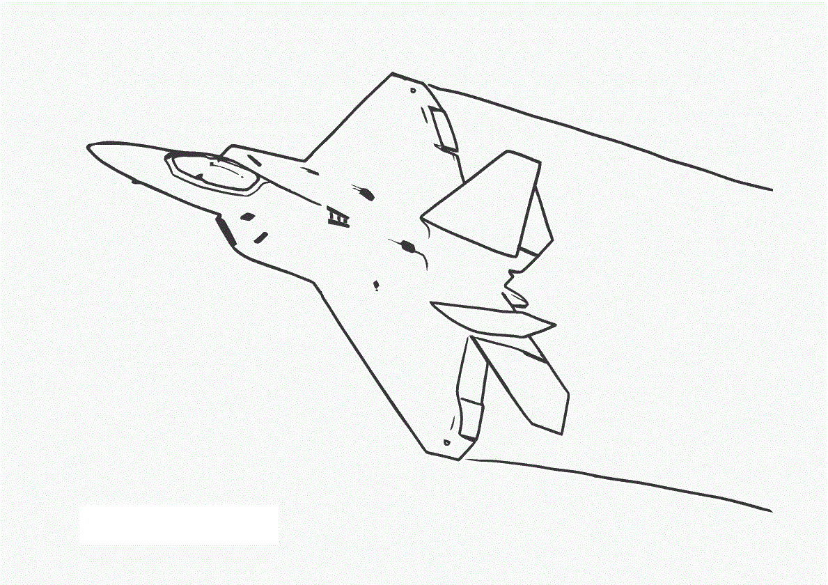 airplane taking off coloring page image