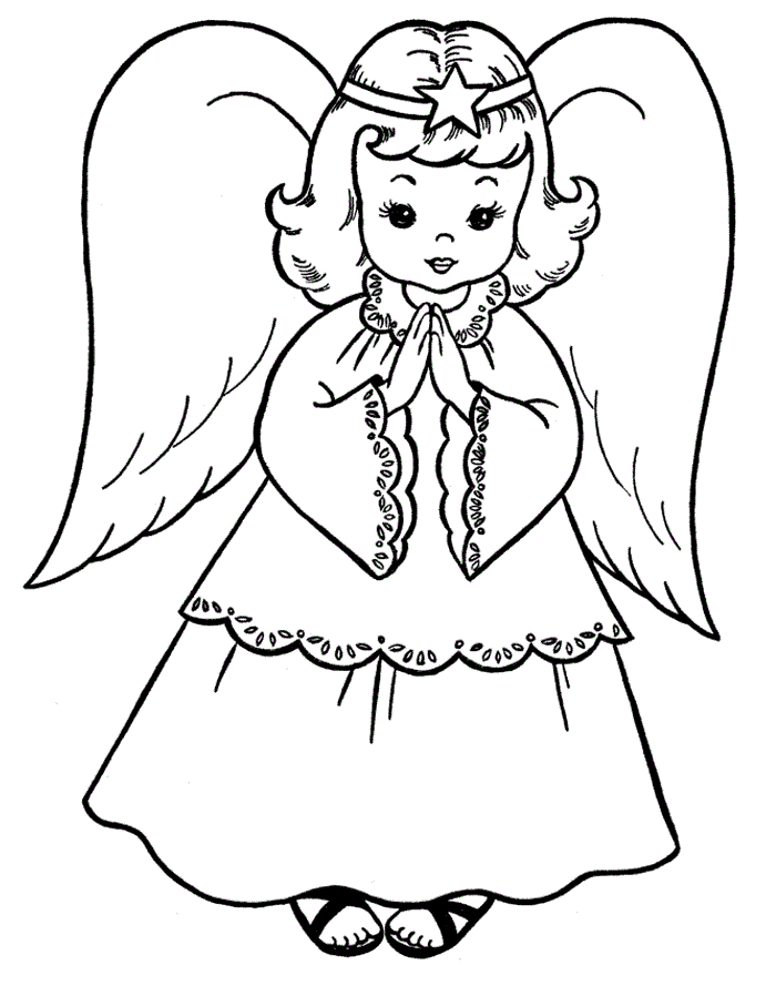 Angel Coloring Sheet 9
