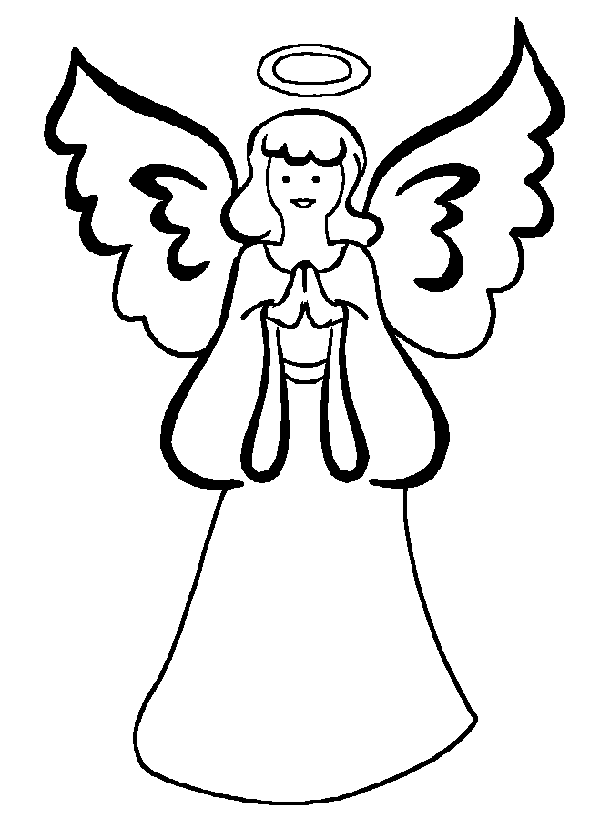 simple drawings of angels