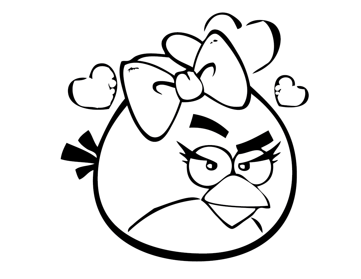  Angry Bird Coloring Pages For Kids 4