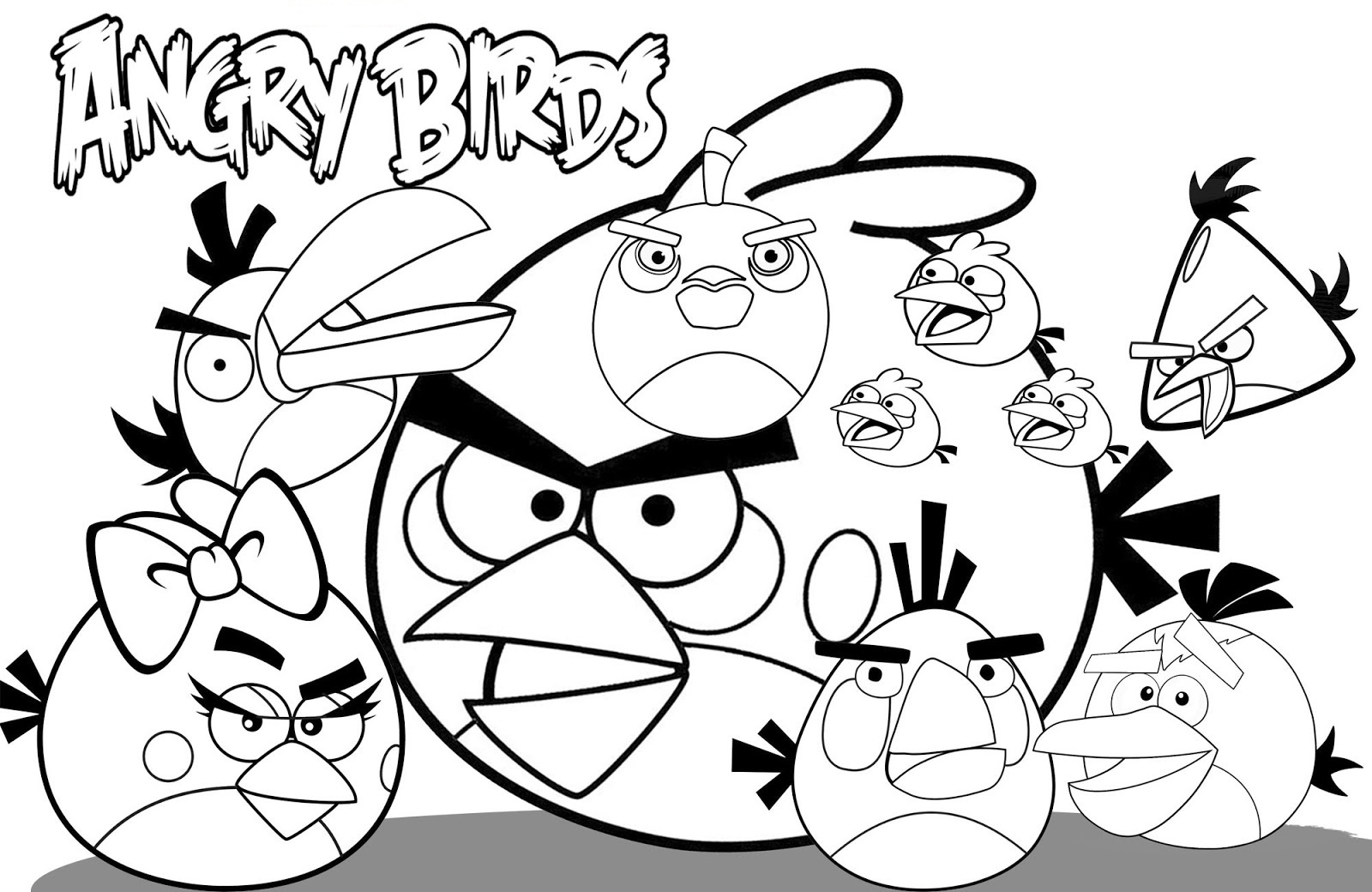 Angry Birds Free Printable Coloring Pages 8