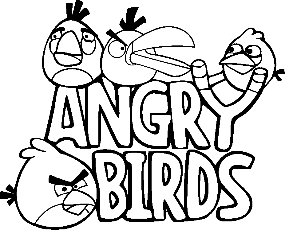  Angry Bird Coloring Pages For Kids 5
