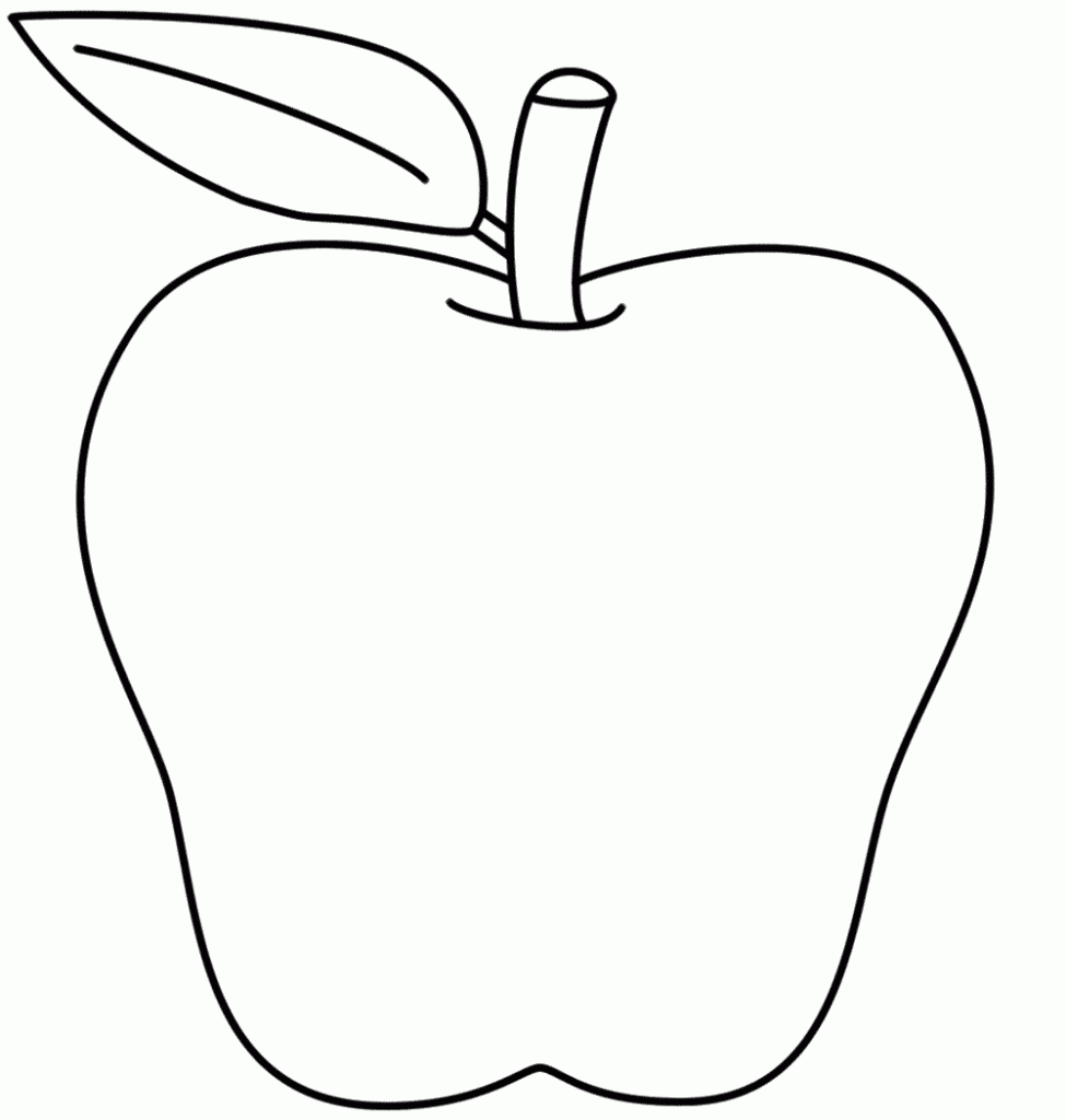 Download Free Printable Apple Coloring Pages For Kids