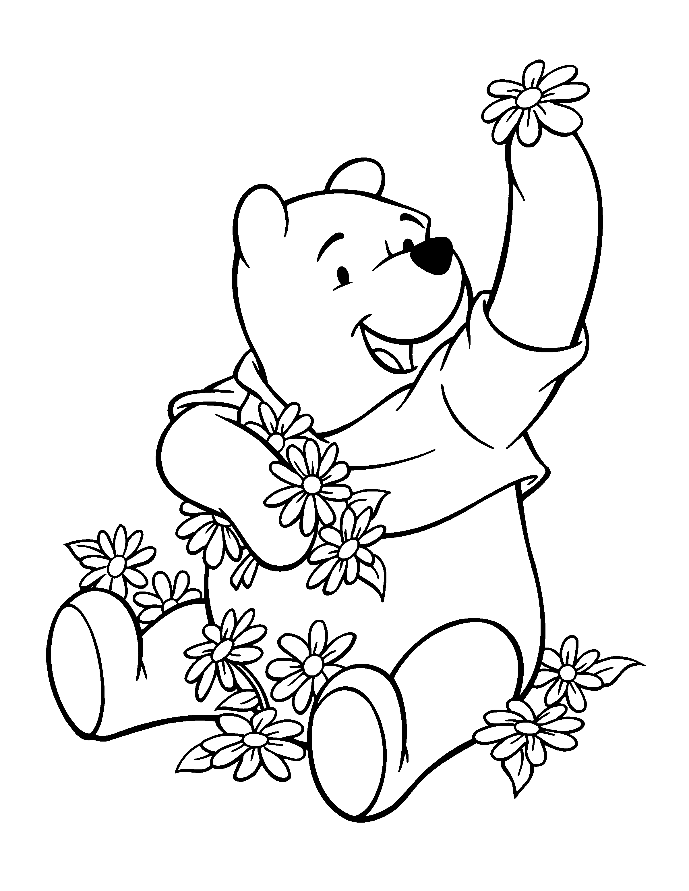 winnie the pooh and friends easter coloring pages