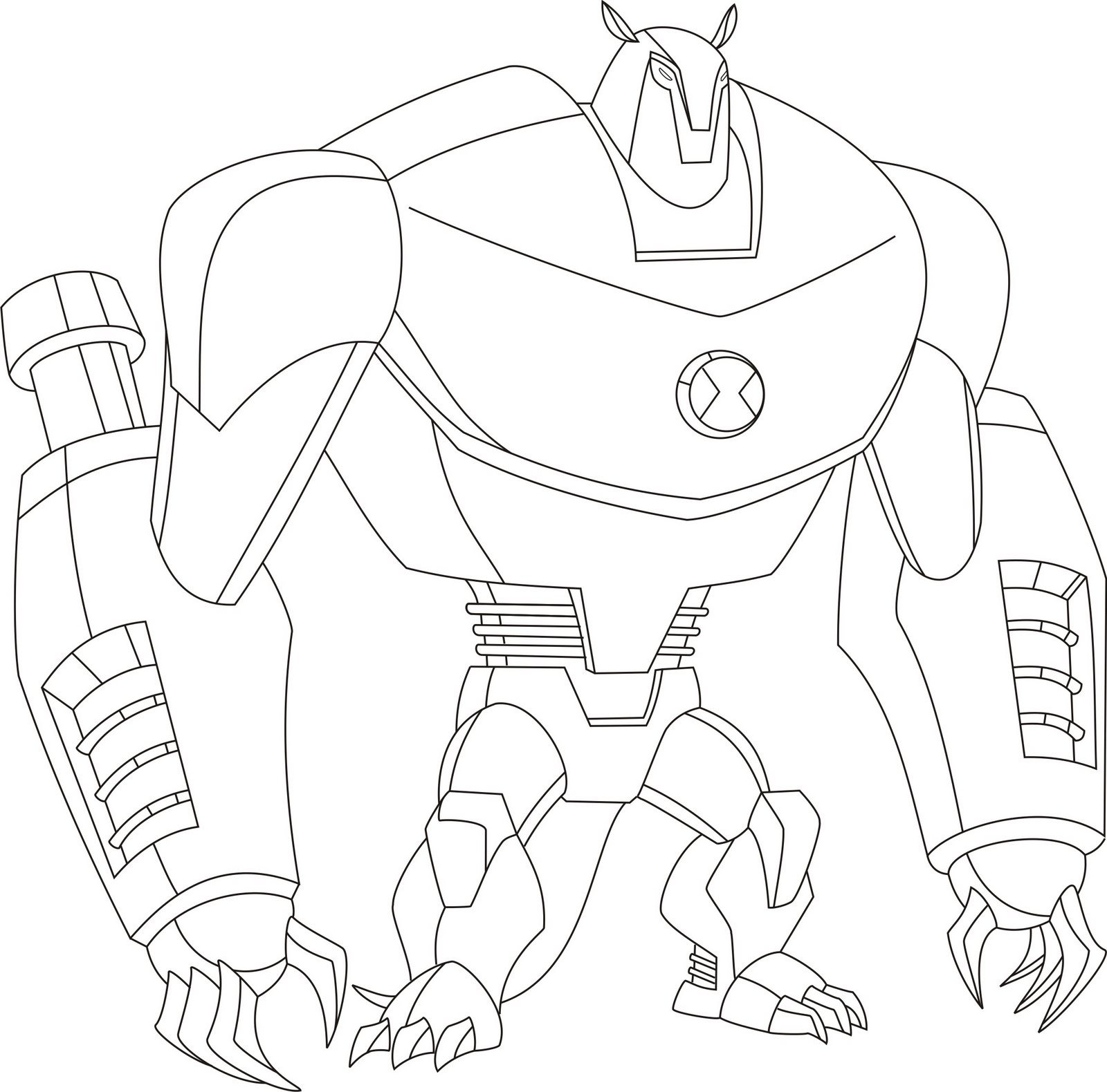ultimate heatblast coloring pages