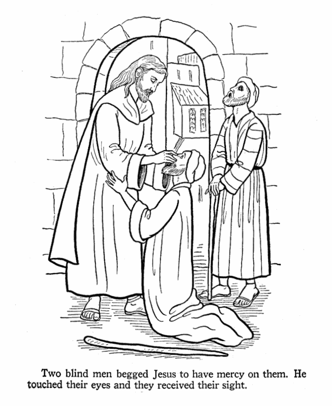 jesus heals the man with leprosy coloring pages
