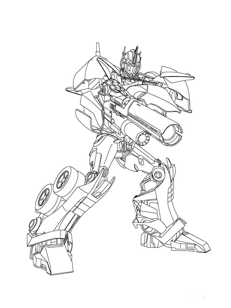 Big Transformers Gun Coloring Page