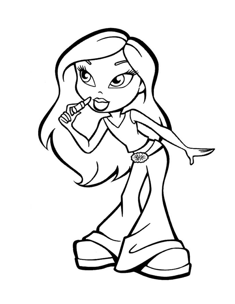 Free Printable Bratz Coloring Pages For Kids Coloring Wallpapers Download Free Images Wallpaper [coloring436.blogspot.com]