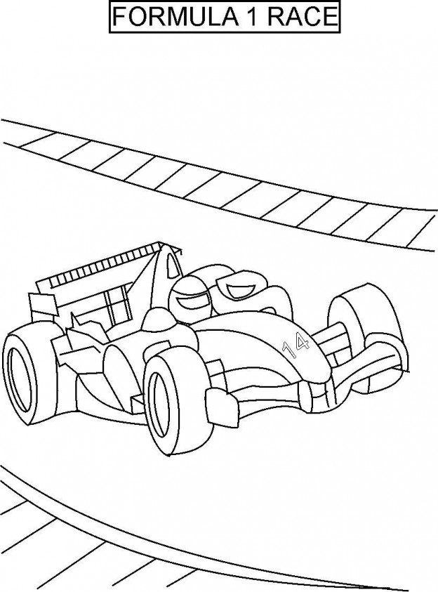 Free Printable Race Car Coloring Pages For Kids